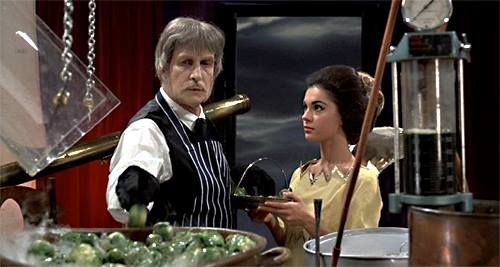 Dr. Phibes prepares a ghoulish end for his next victim.