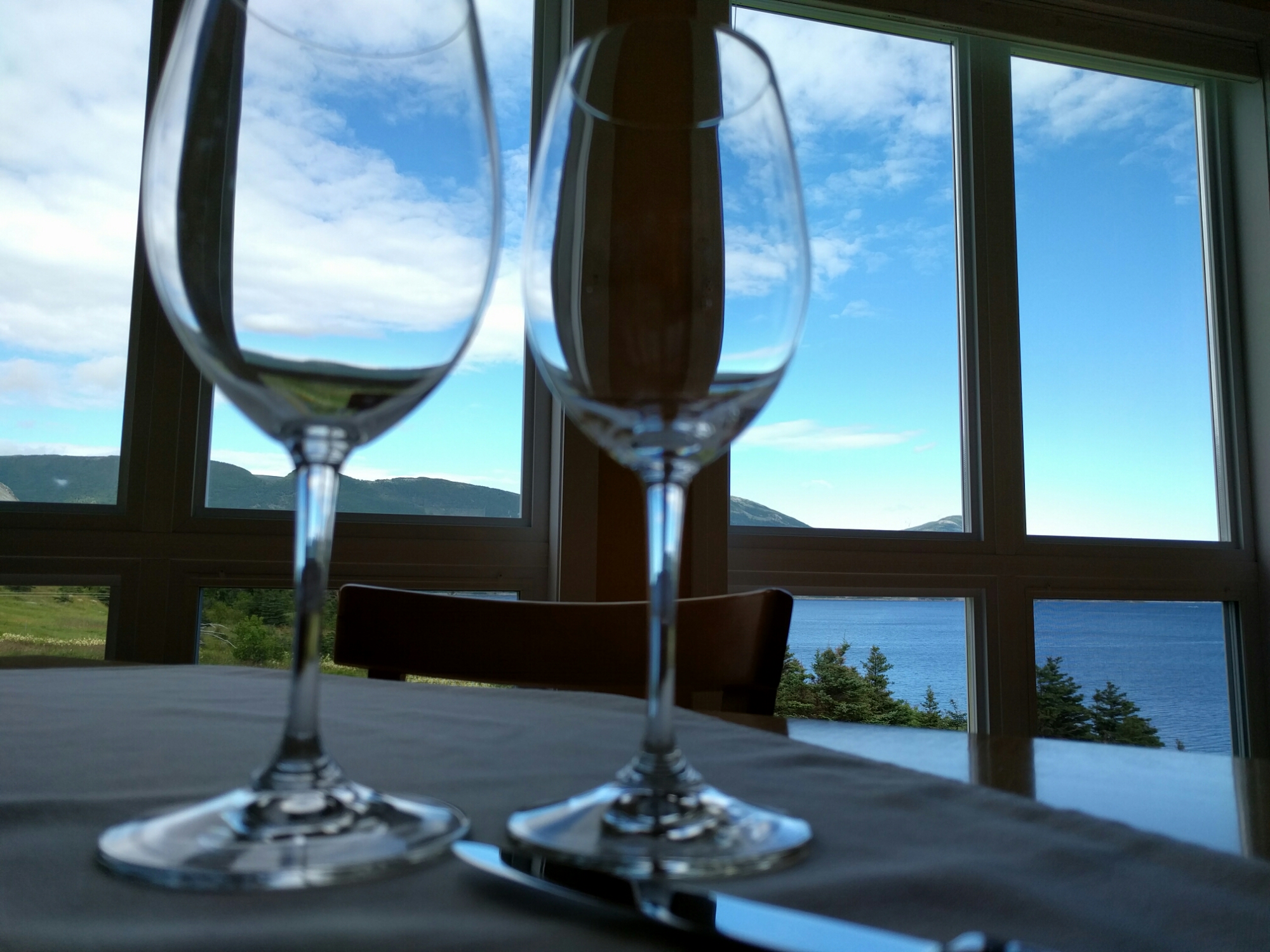Dining at Black Spruce in Norris Point, NL