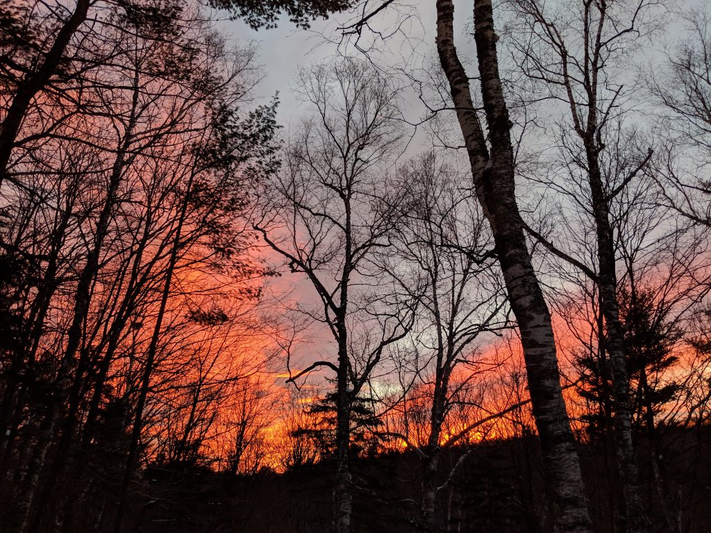 Fiery NH Sunset