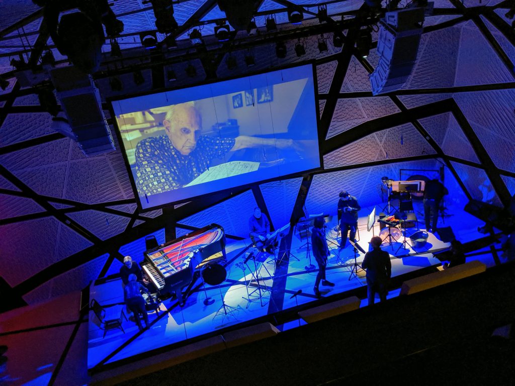 Video test during Crumb rehearsal at National Sawdust