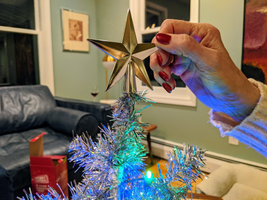 Star atop the tree...