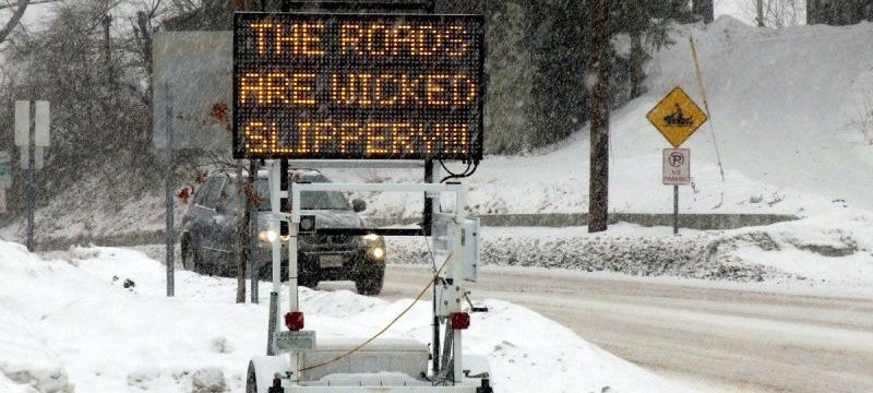 The Roads are Wicked Slippery
