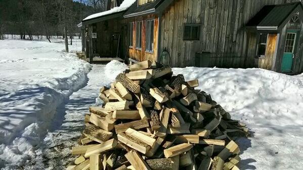 More wood. Dumped at the wrong side of the house. Not sure how we’re gonna get this done…