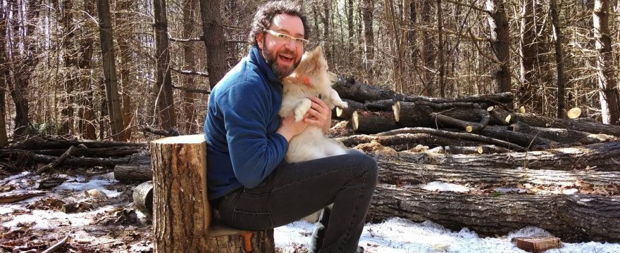 Found a tree-chair in the woods during our morning hike so Zorro and I had to try it out.