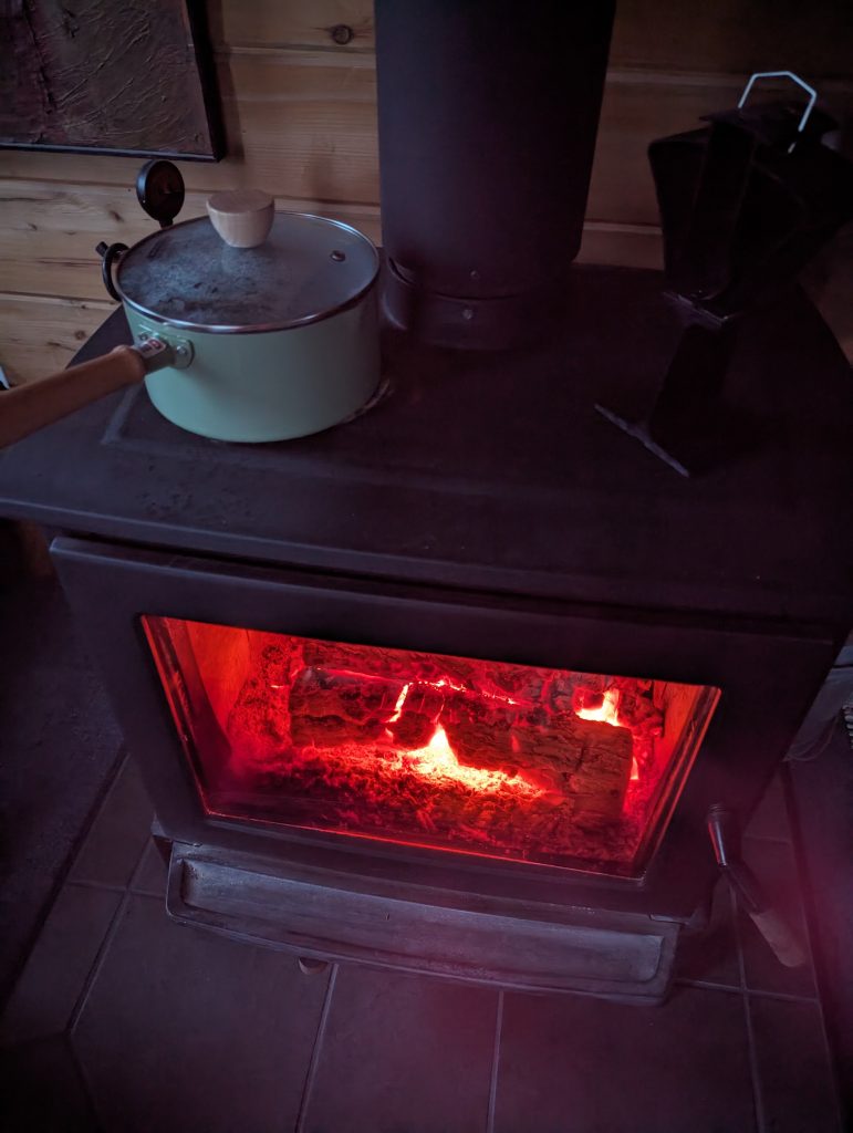 Wood stove coffee